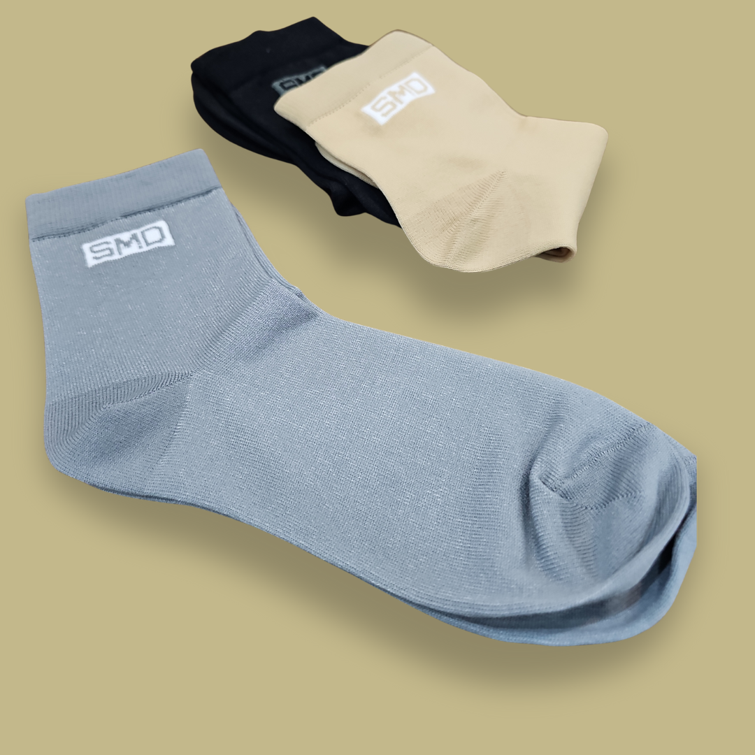 Short Nylon Socks - set of 3