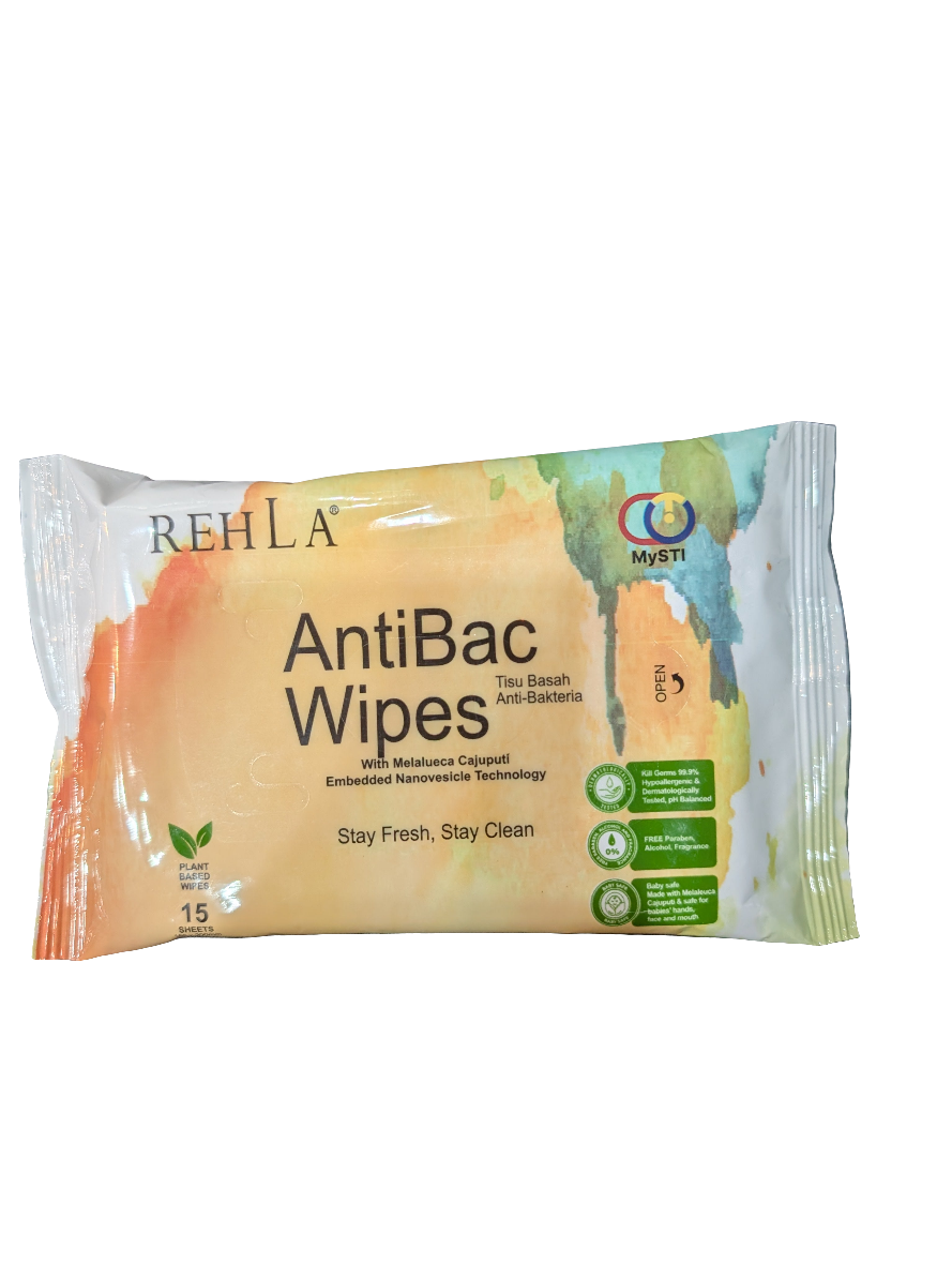 Rehla AntiBac Wipes (Tisu Basah)
