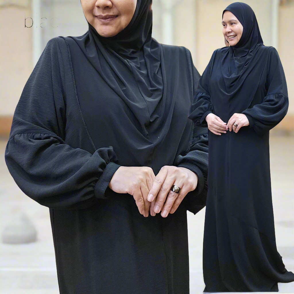 Jubah Puff Sleeves