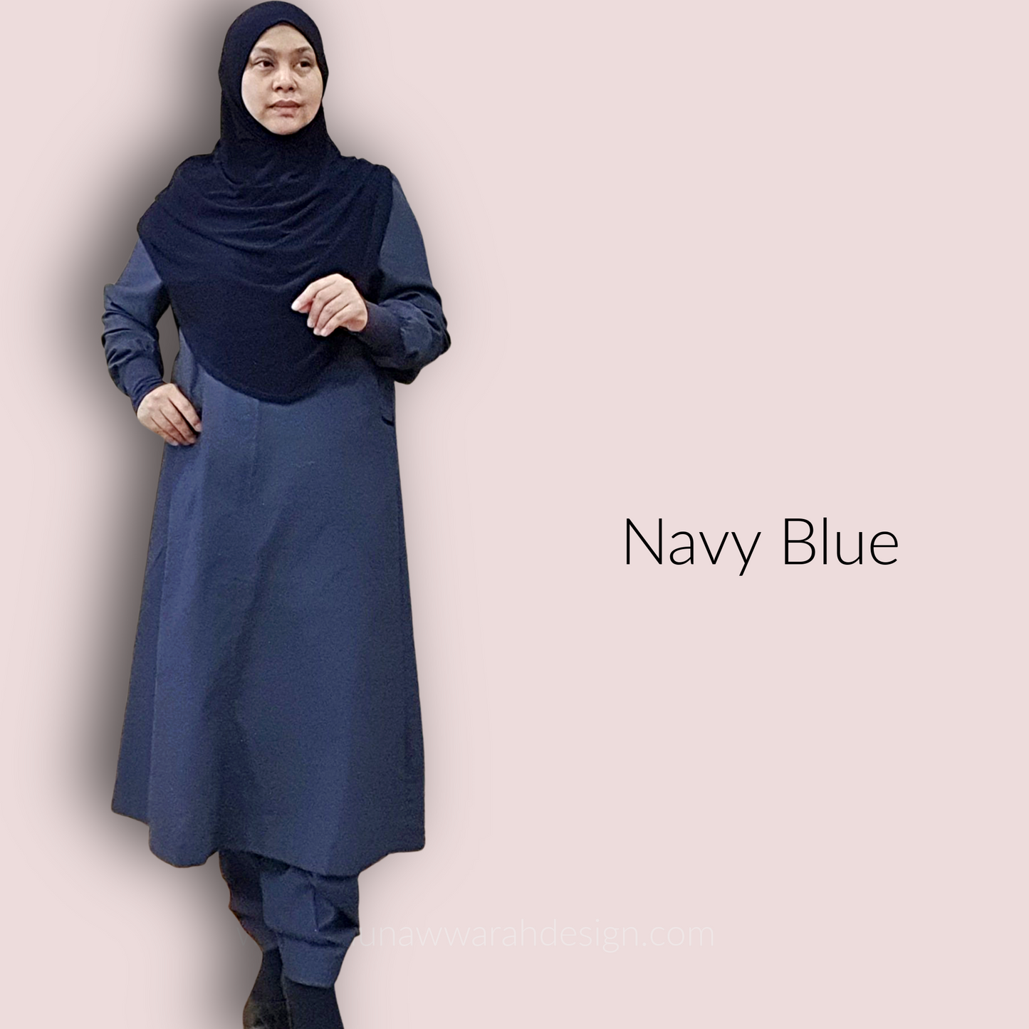Ihram Pantsuit for Ladies - Navy Blue