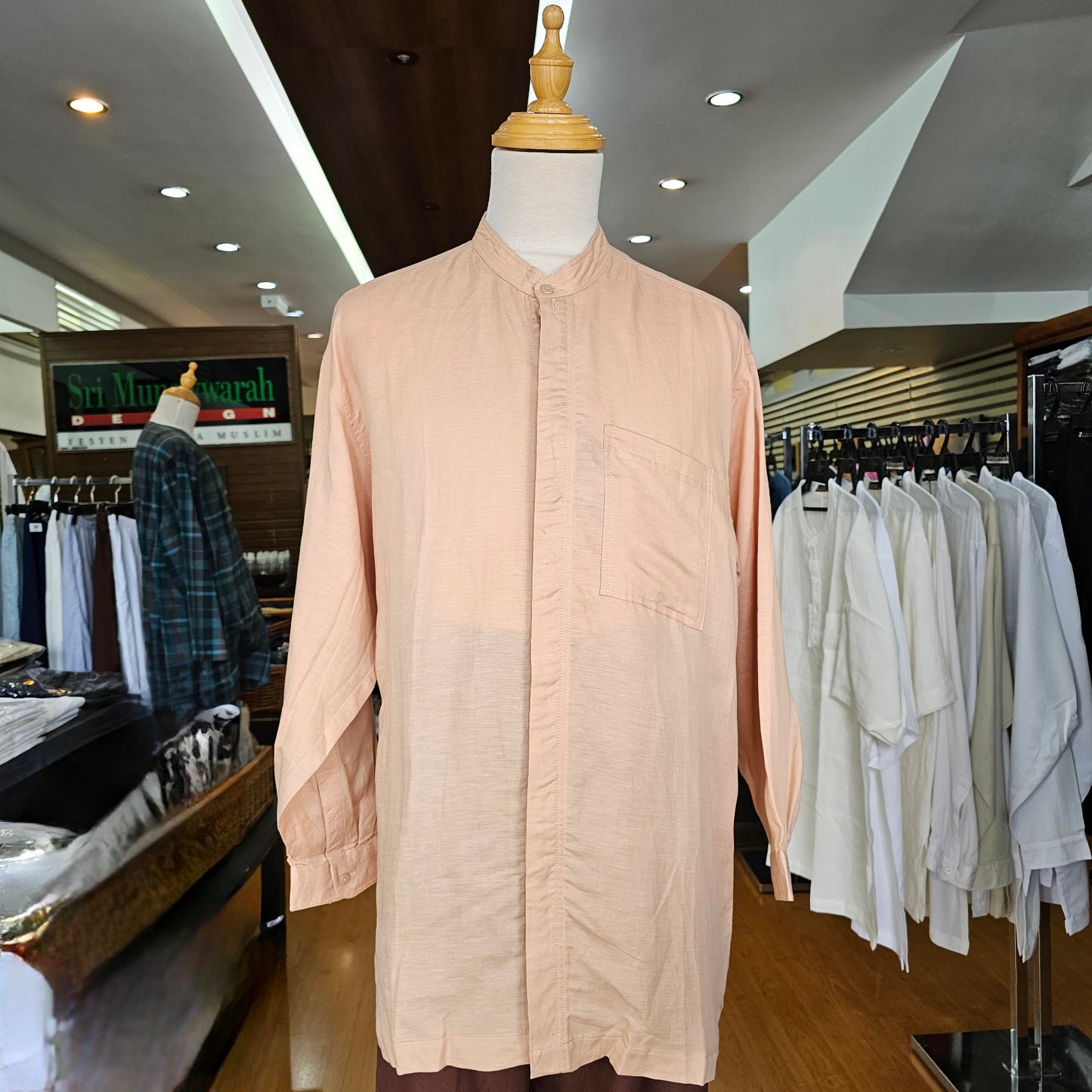 Munawwarah®Collar Men Soft Linen Shirt