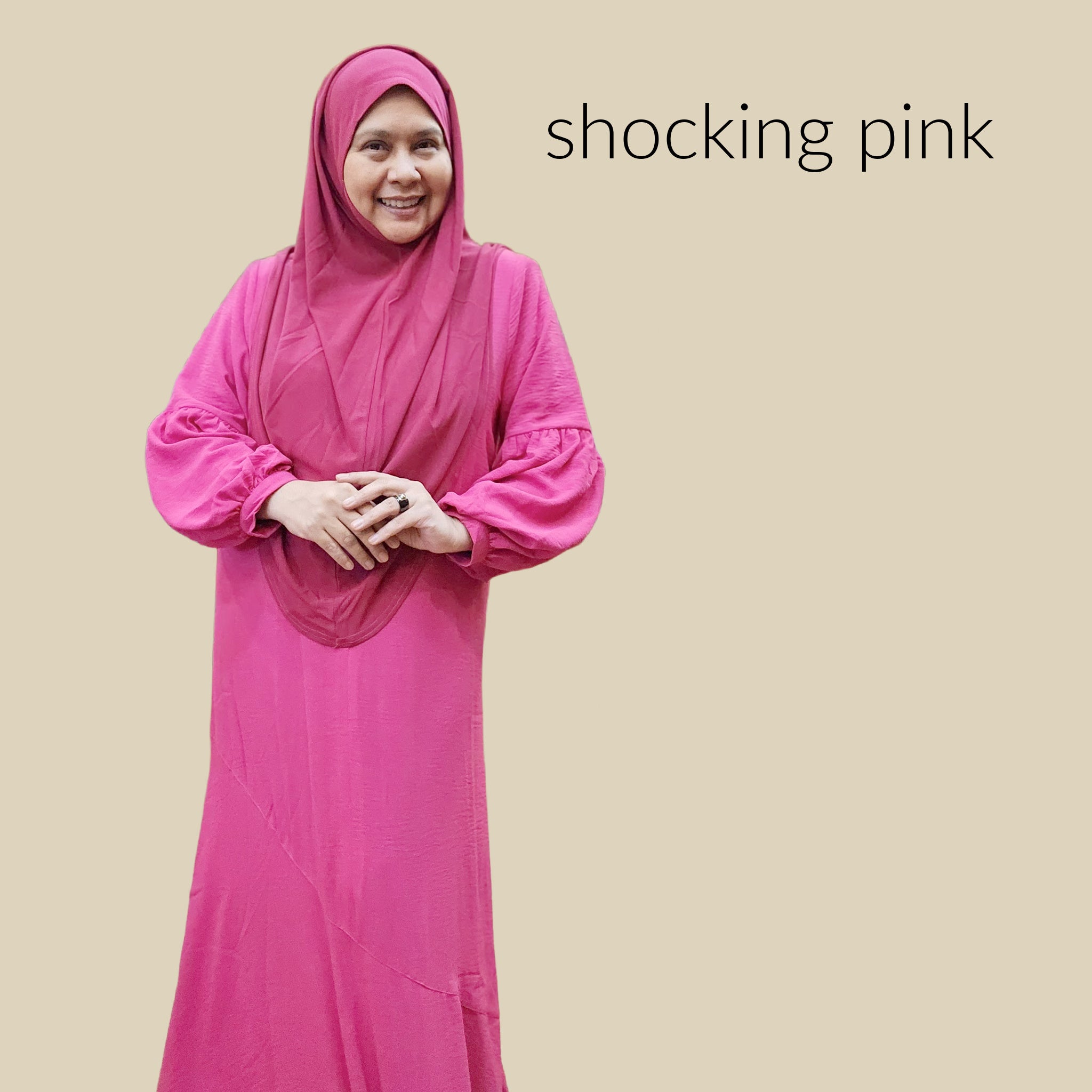 Jubah Puff Sleeves