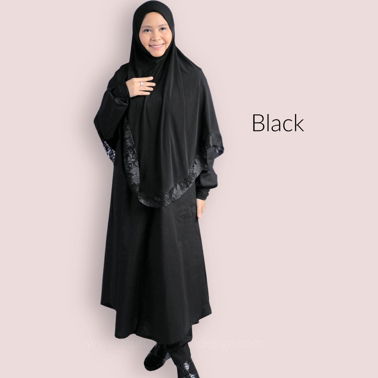 Ihram Pantsuit Black Set