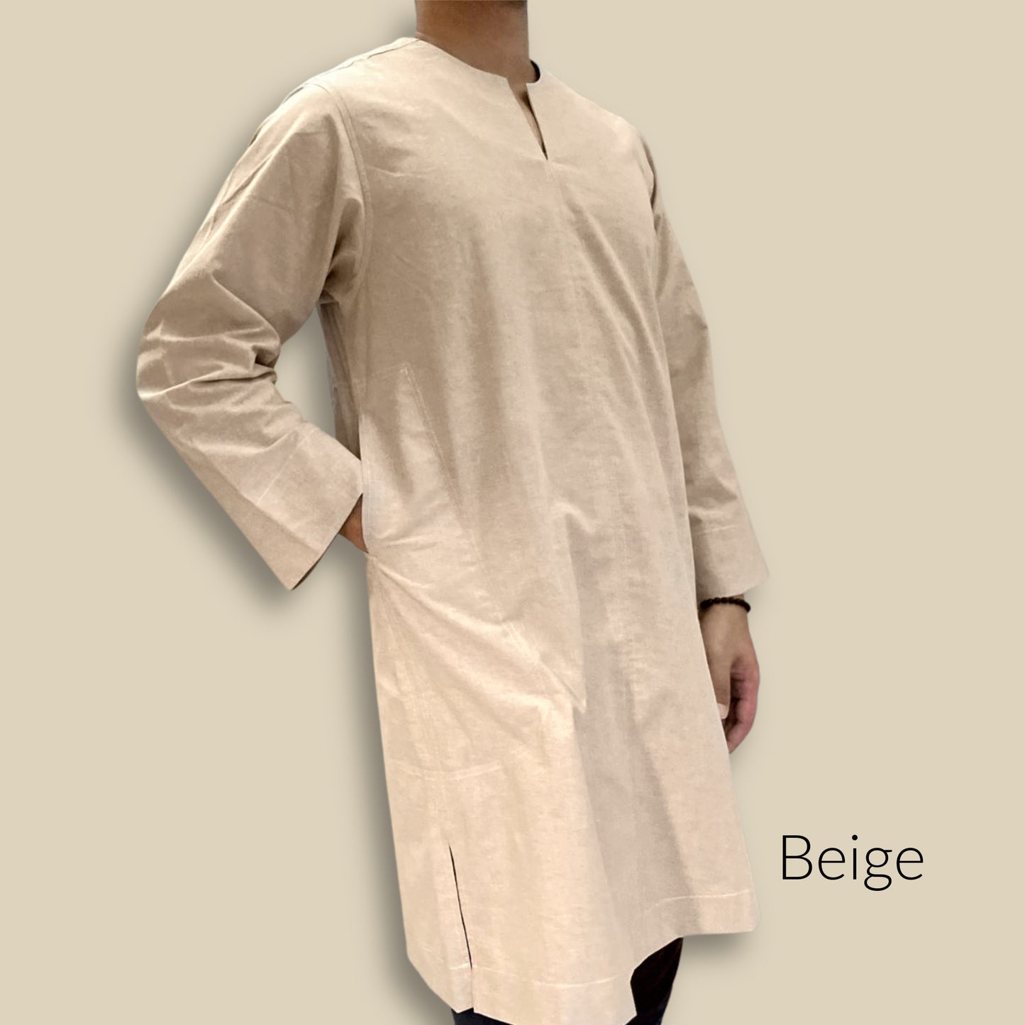 Knee Length MunawwarahMen® Shirt ~ Cotton