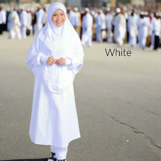 Ihram Pantsuit B ~ White