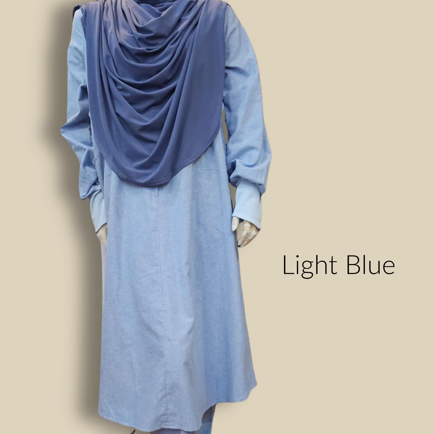 Ihram Pantsuit B ~ light blue