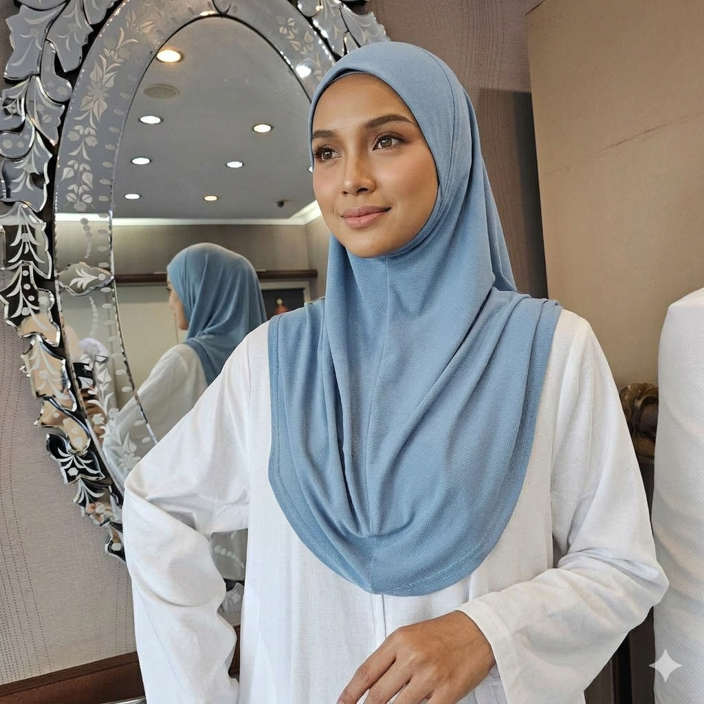 Tudung Ixora (Crepe)