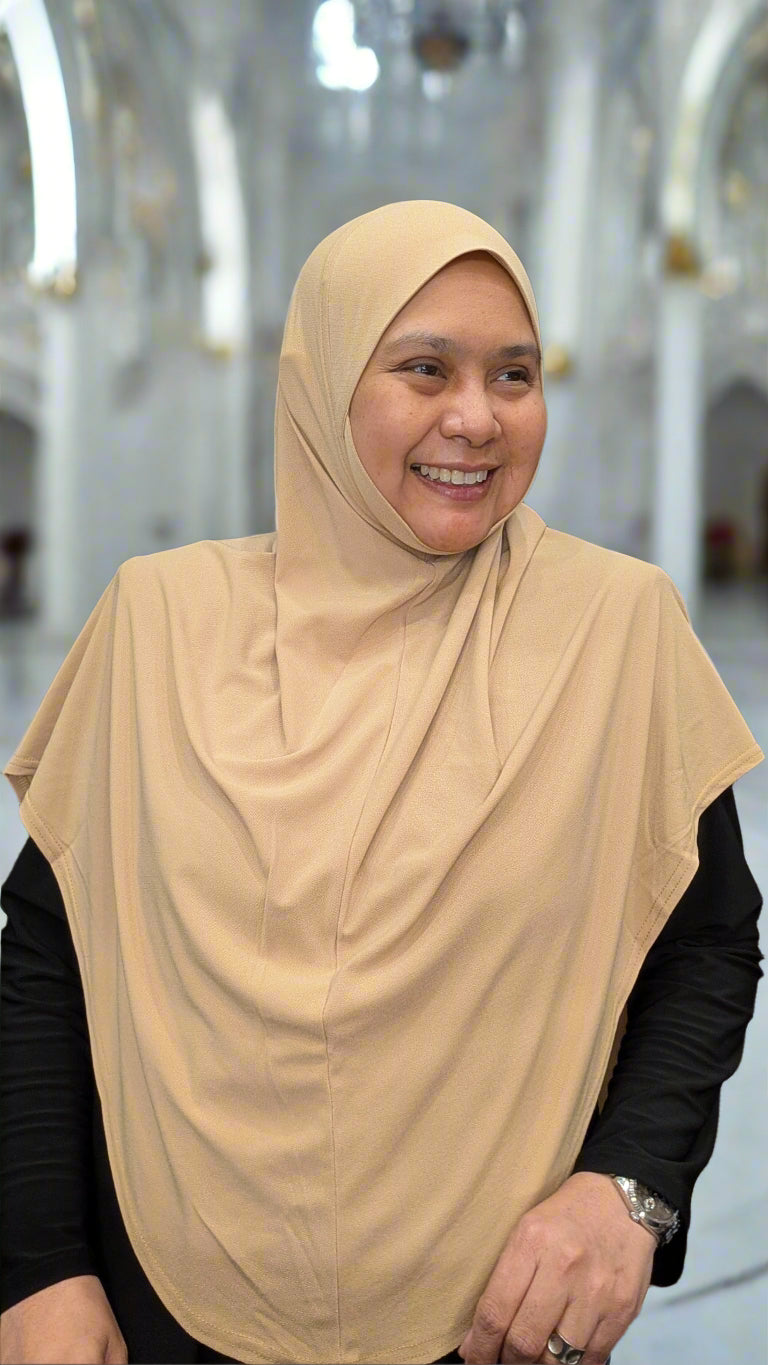 Tudung Aisha Moss Crepe 3.0