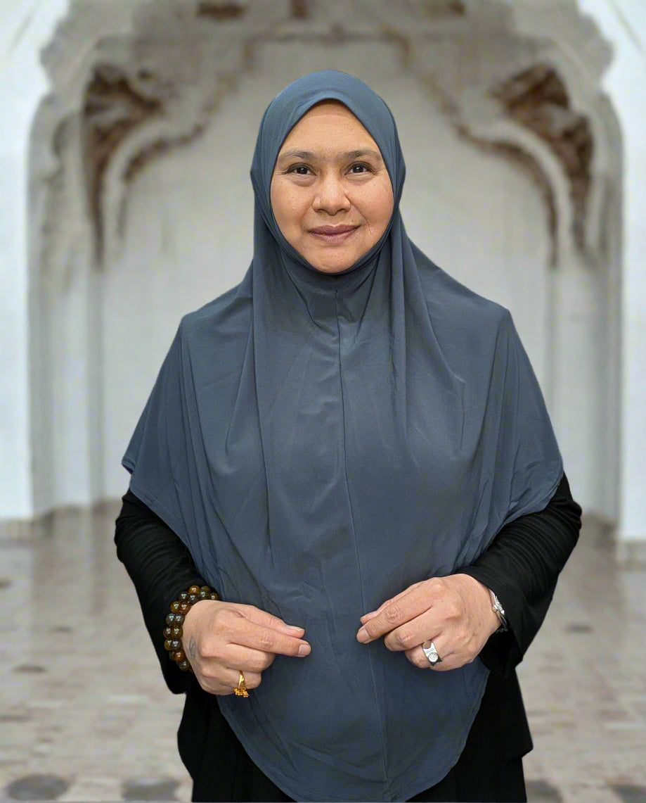 dark grey hijab