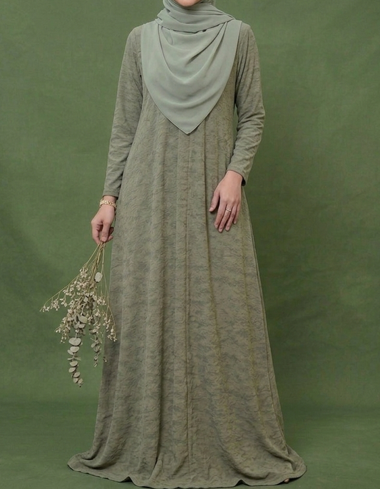 Flair Dress Munawwarah Pocket ~ tone