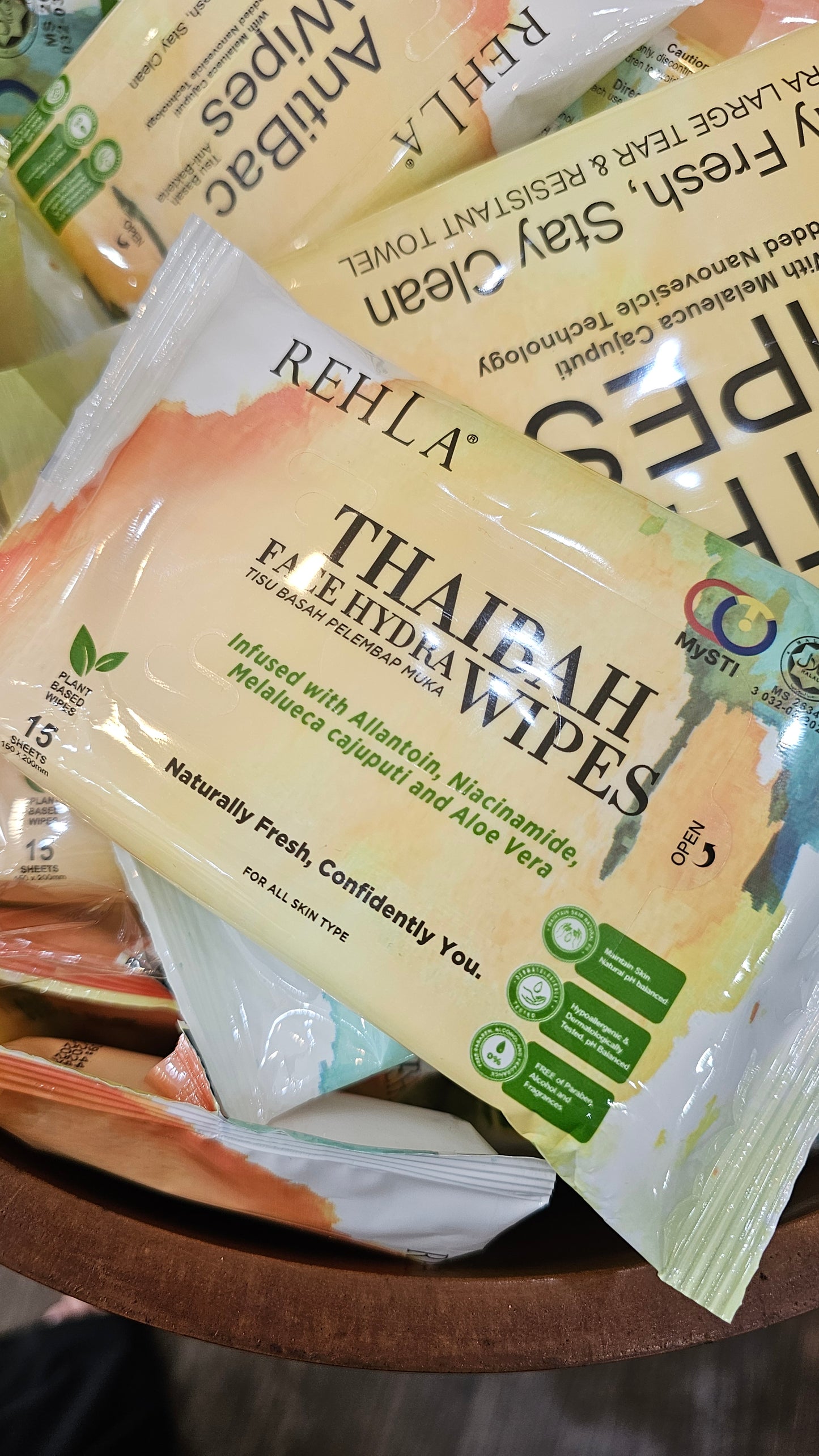 Rehla Thaibah Face Hydra Wipes (multiuse)