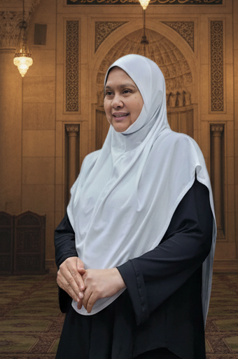 Tudung Aisha Moss Crepe 3.0