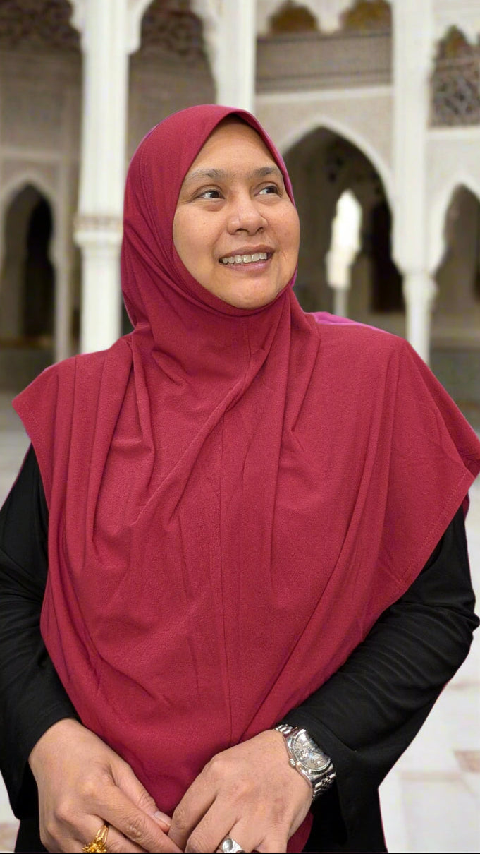Tudung Aisha Moss Crepe 3.0