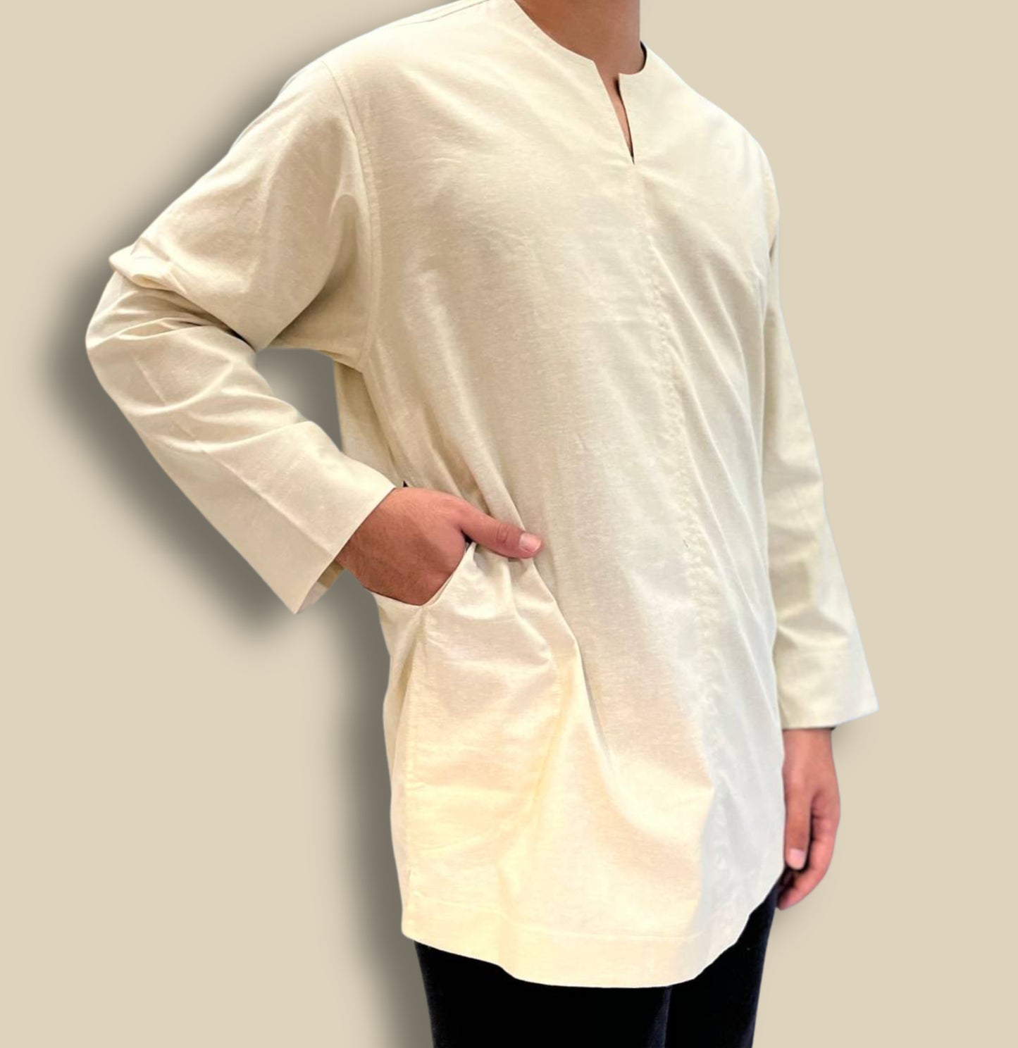 MunawwarahMen Baju Melayu Cotton Top