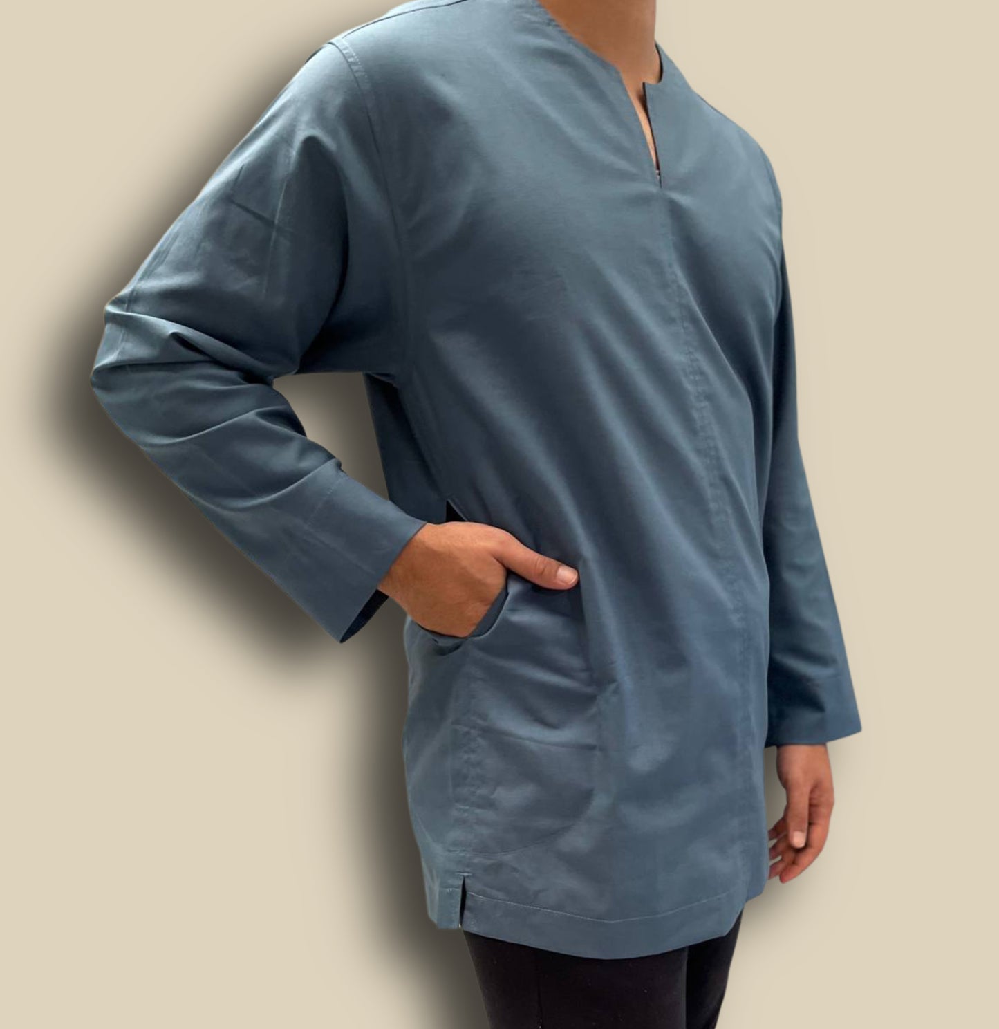 MunawwarahMen Baju Melayu Cotton Top