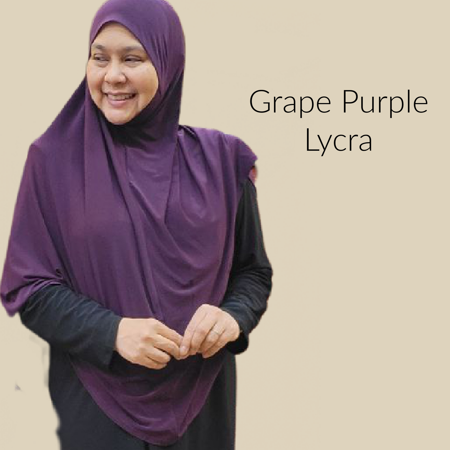 Tudung Haji Plain Lycra