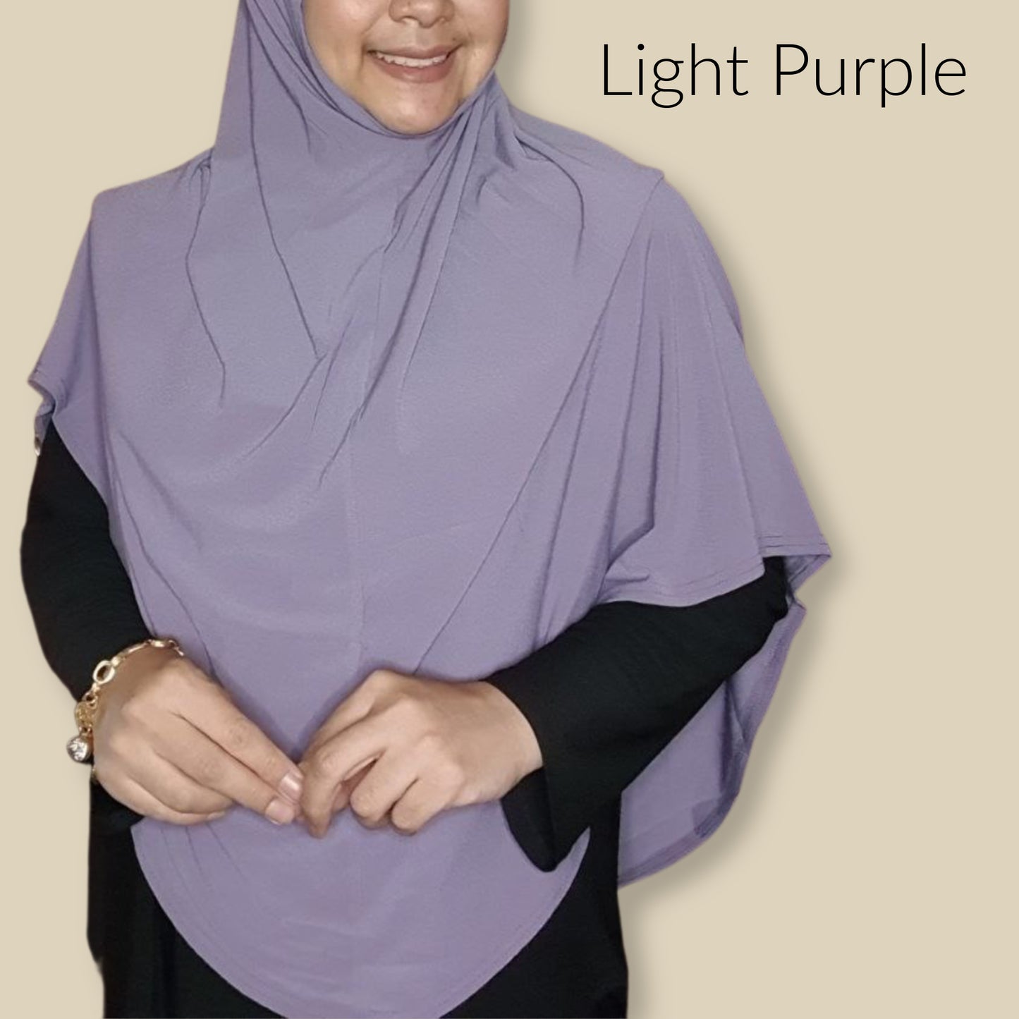 Tudung Haji Plain Lycra