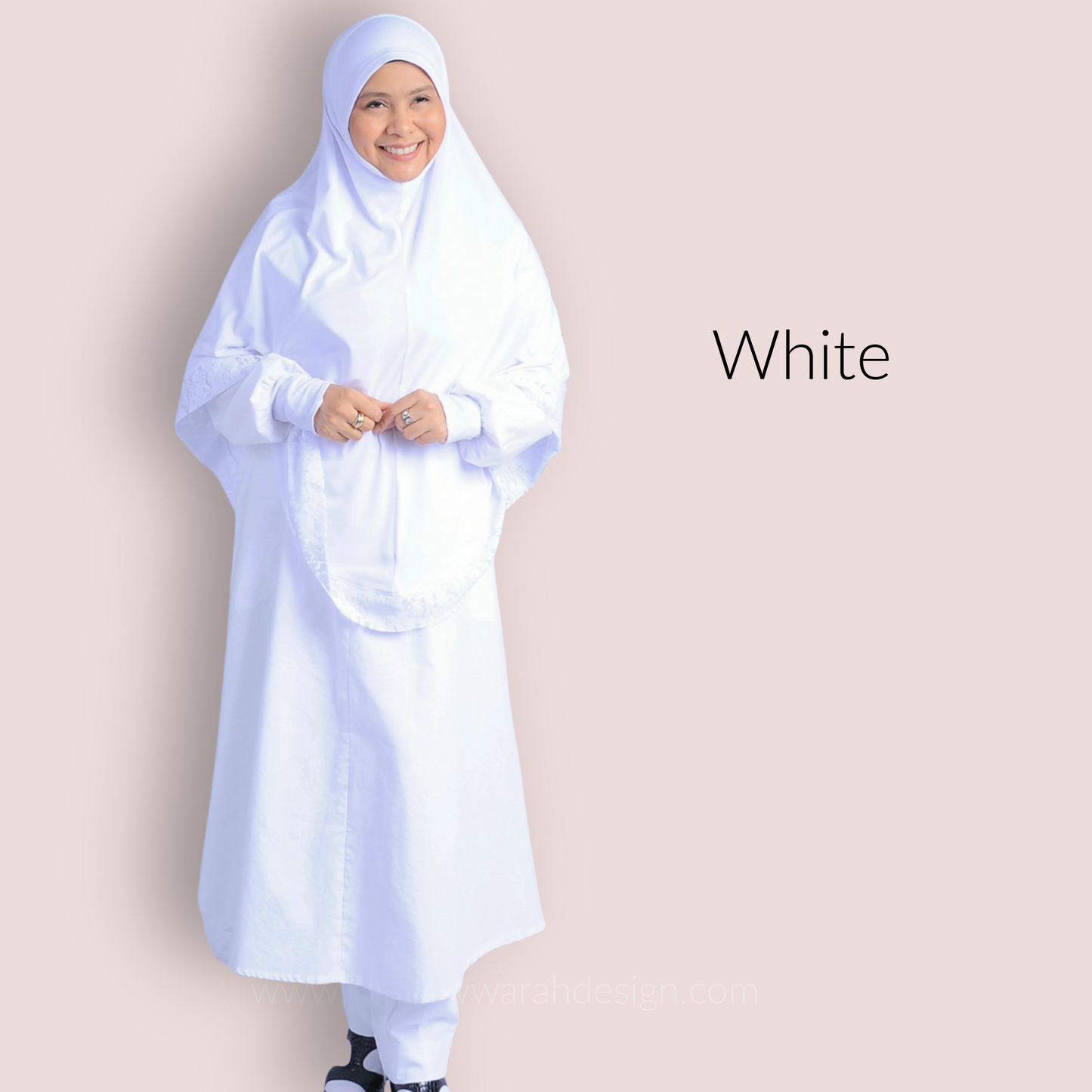 Ihram Pantsuit B ~ White