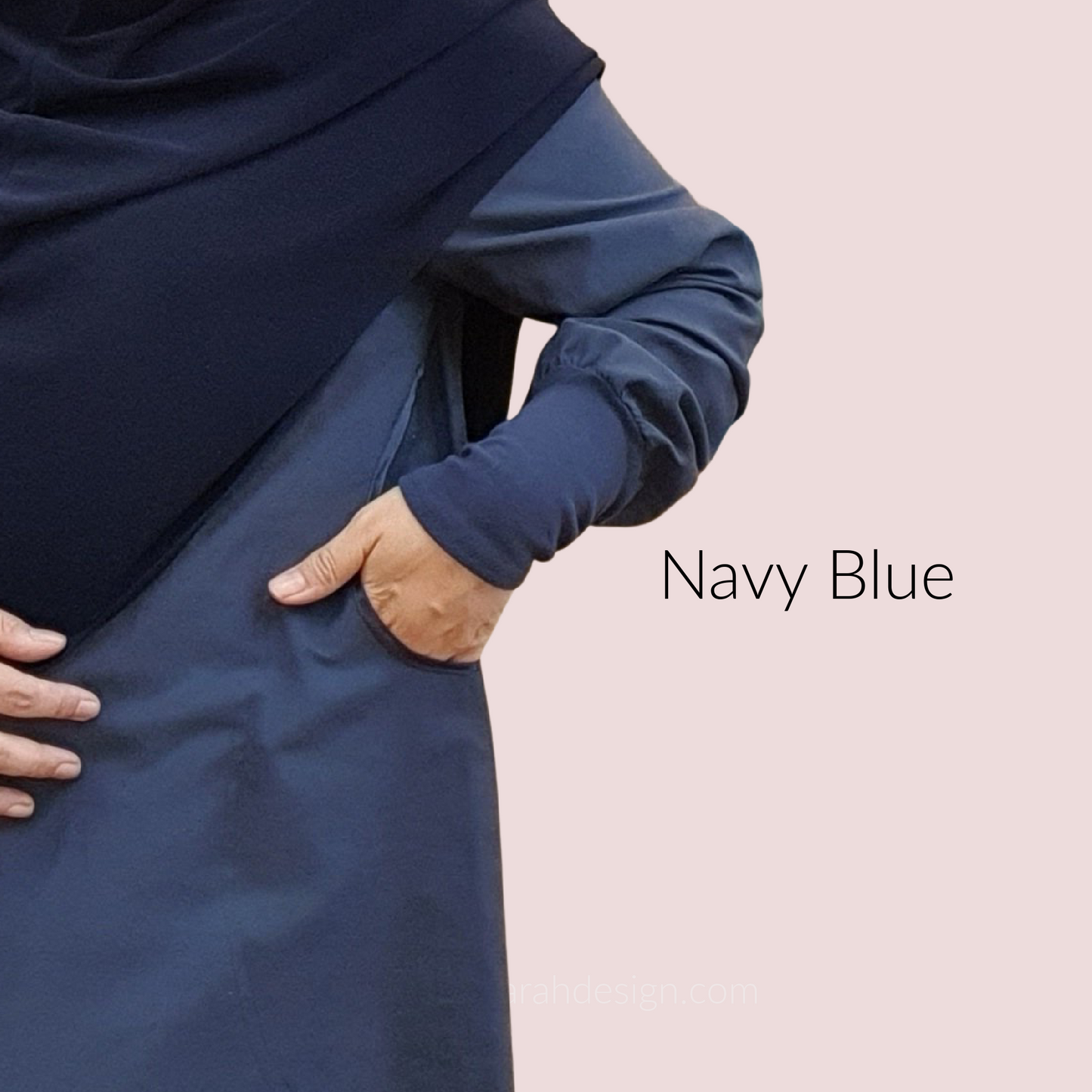 Ihram Pantsuit for Ladies  - Navy Blue