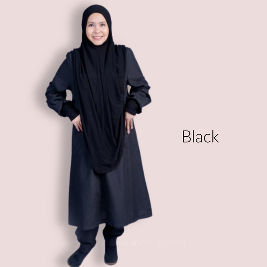 Ihram Pantsuit for Ladies - Black