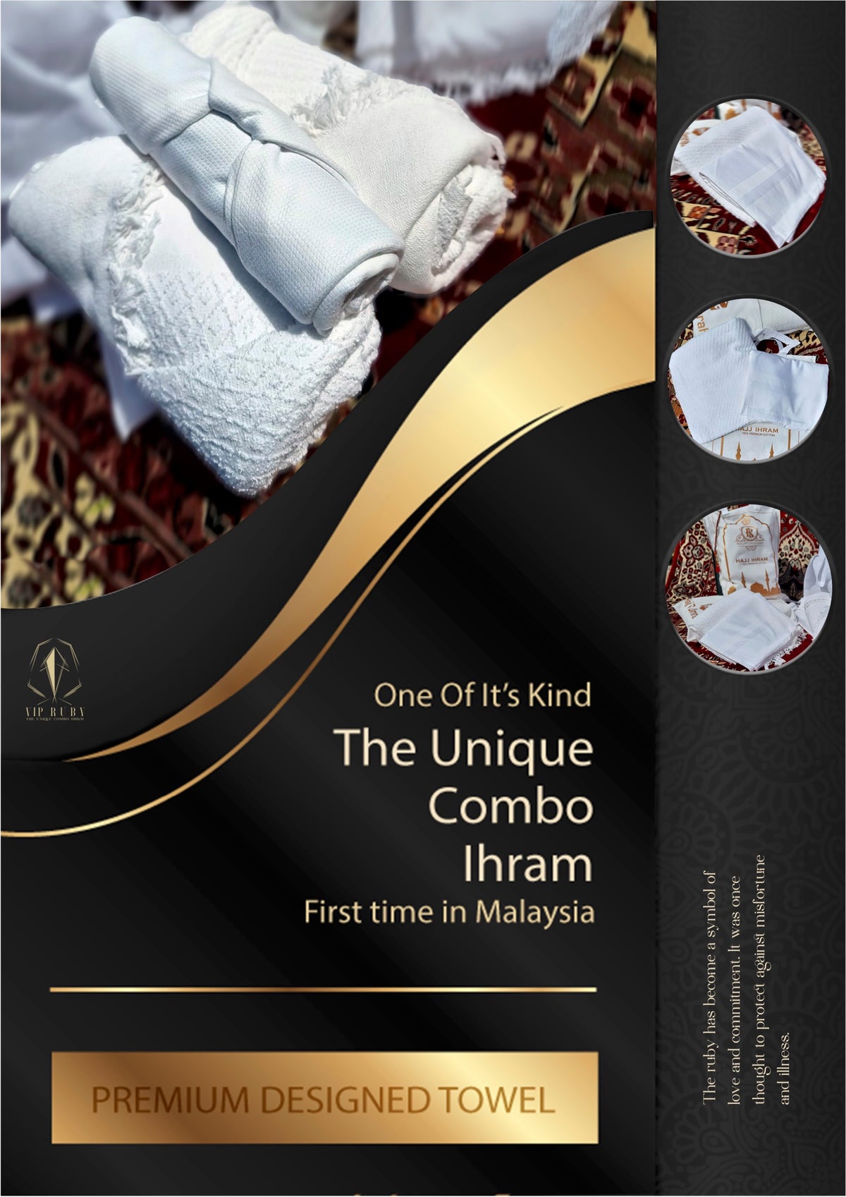 Premium Ihram - Ruby by Rizq International - MIx weight