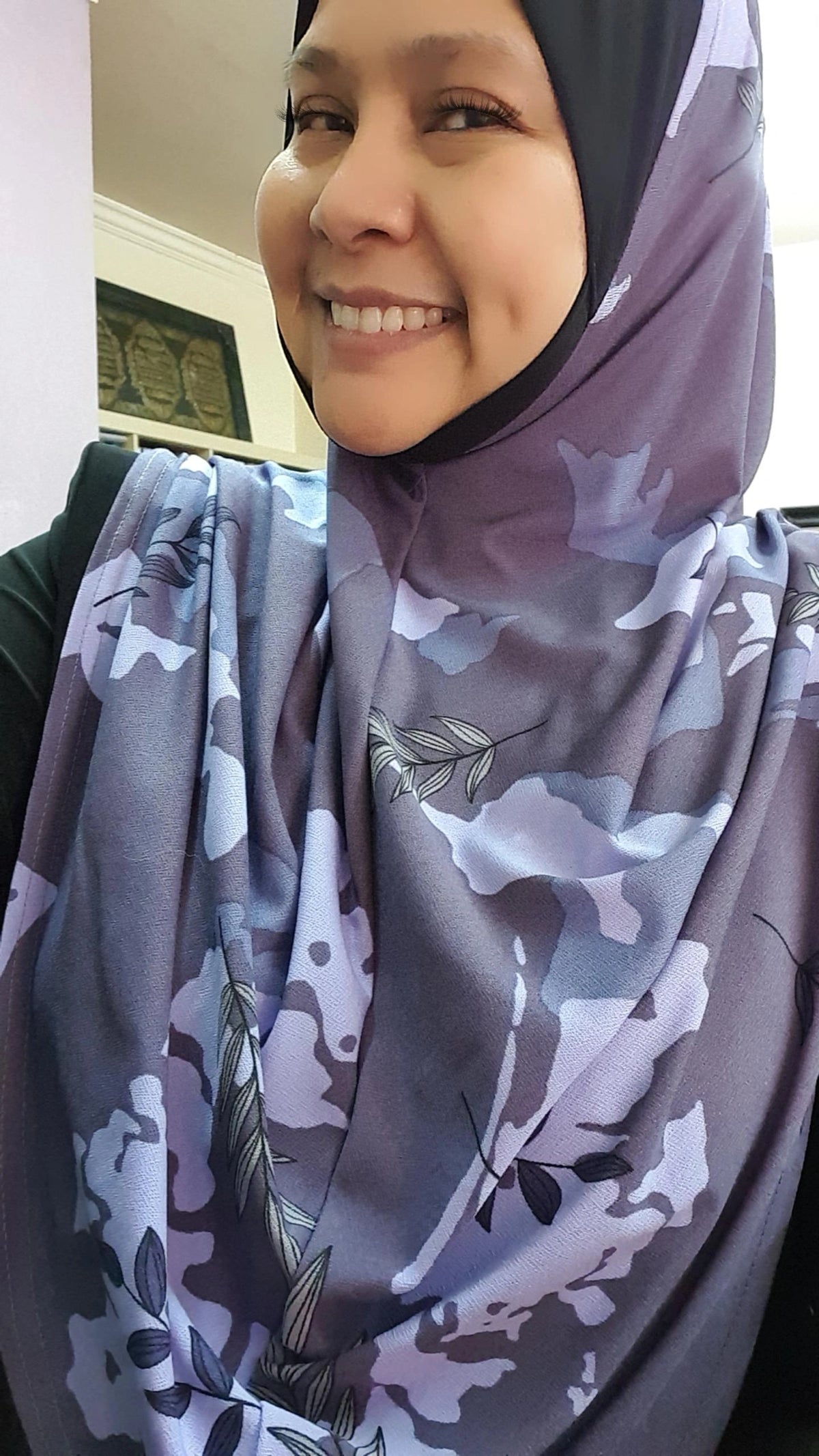 Tudung Daisy flora Crepe